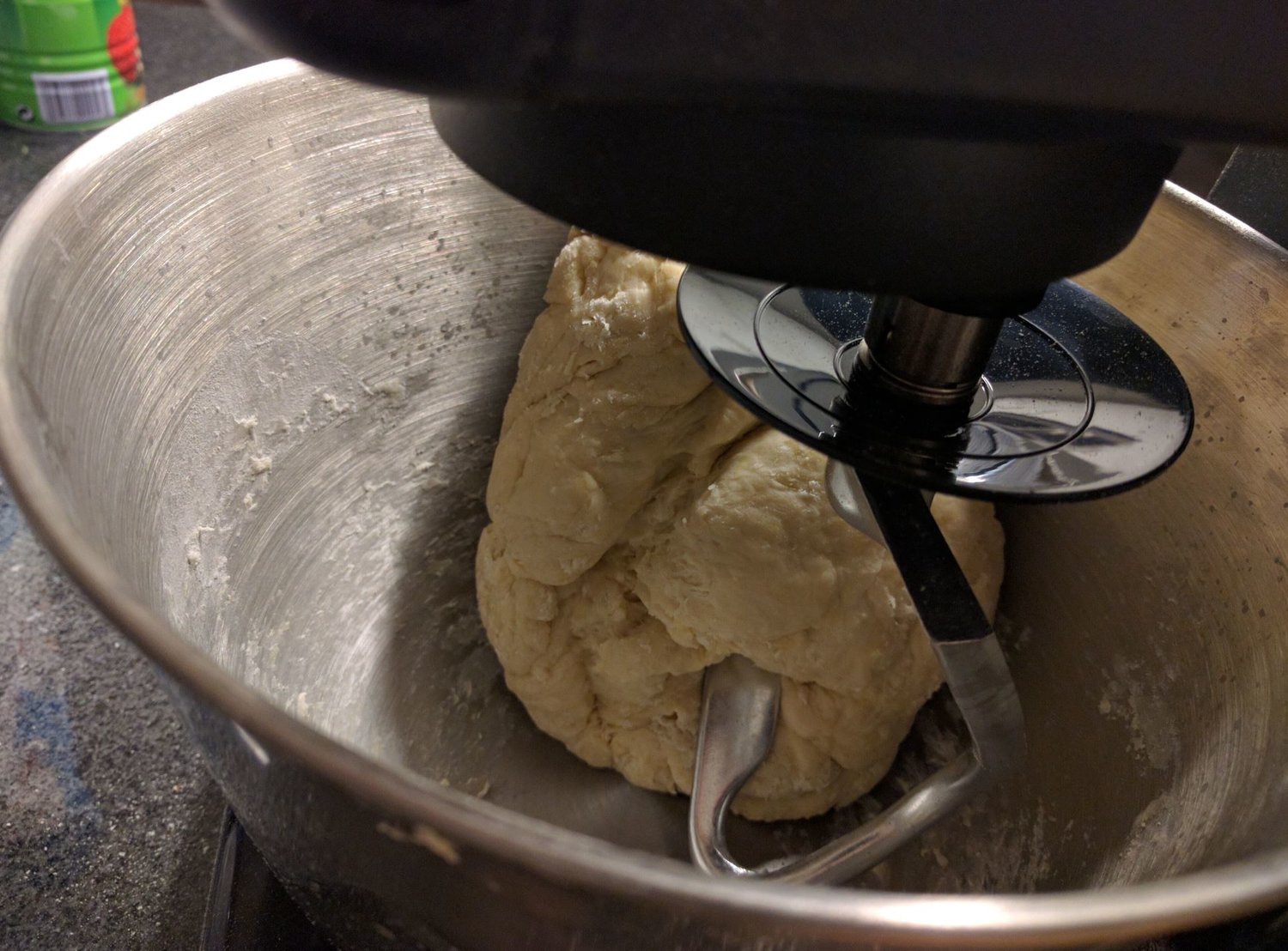 Kneading the dough