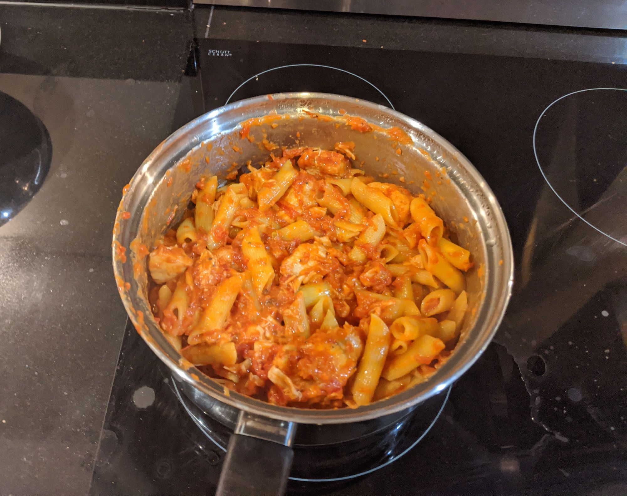 Penne alla fermented beans