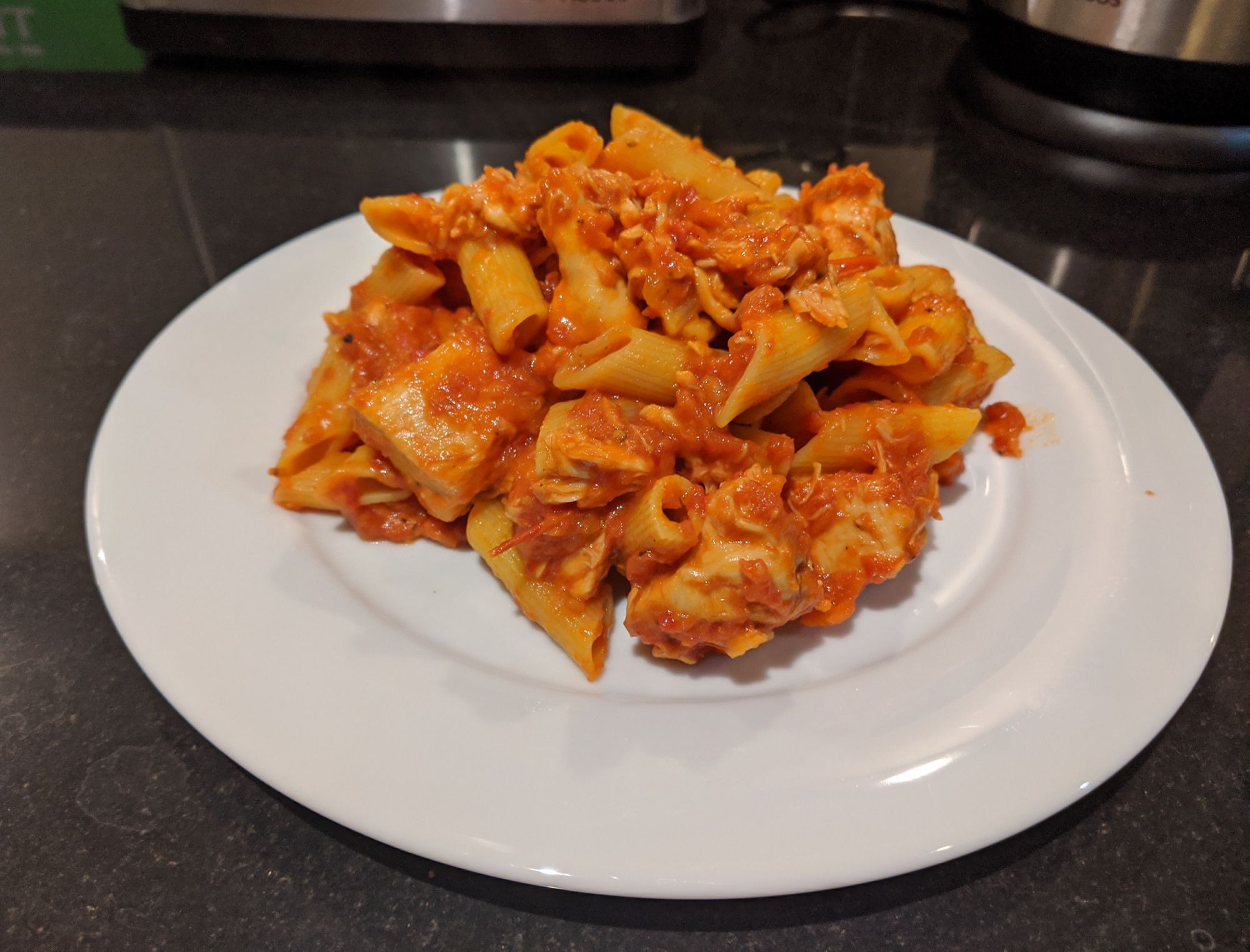 Penne alla fermented beans