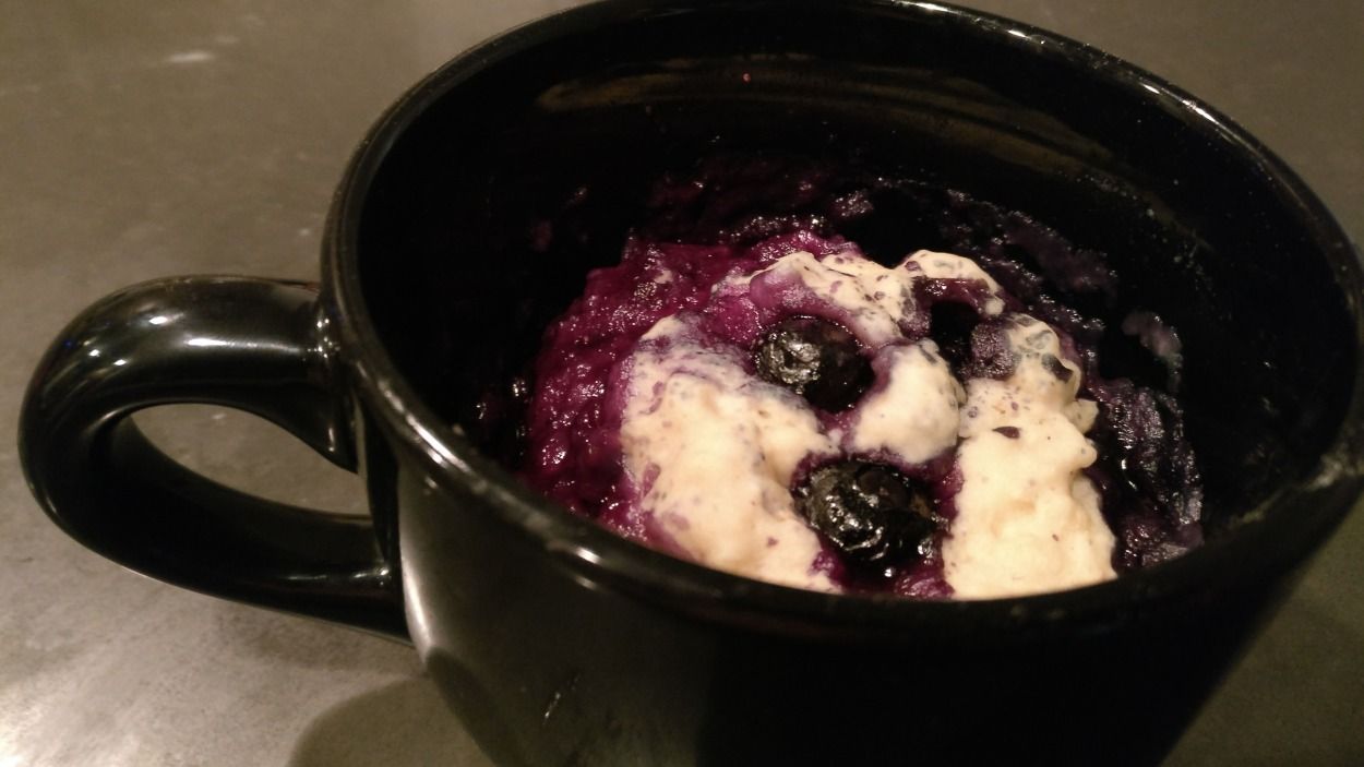 Vegan Blueberry Mug Cake