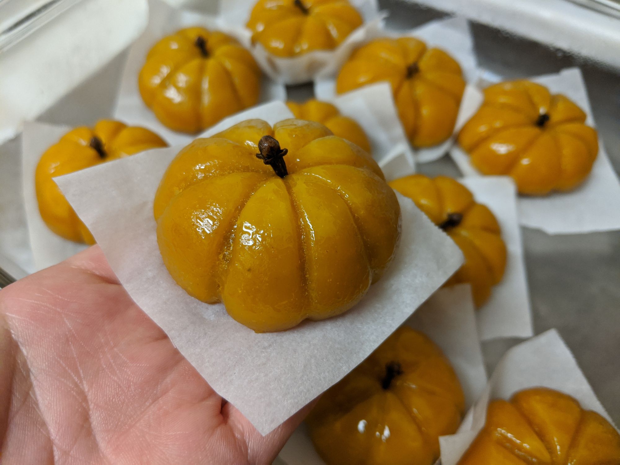 Vegan Pumpkin Mochi