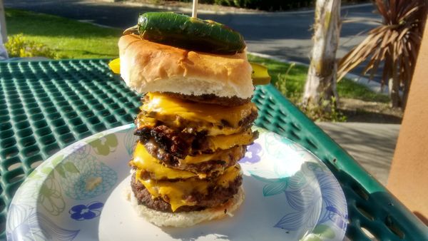 Celebrating ‘MURKA with a 7-Patty Burger